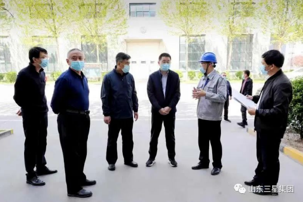 邹平市委常委、宣传部长，副市长商献文来山东三星集团调研