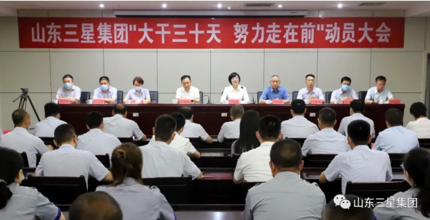 山东三星集团召开“大干三十天 努力走在前”动员大会
