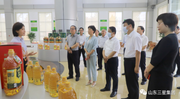 山东省粮食和物资储备局党组书记、局长王伟华来山东三星集团调研