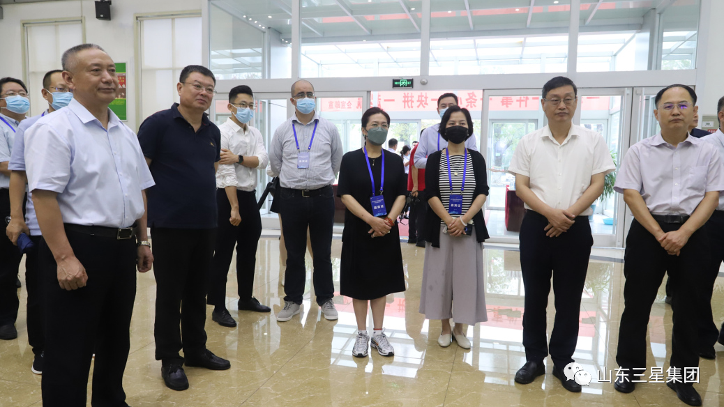 山东省国际贸易和投资顾问齐鲁沿黄城市行顾问团来山东三星集团考察