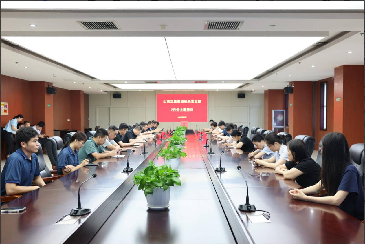 山东三星集团各党支部召开预备党员转正大会暨主题党日活动